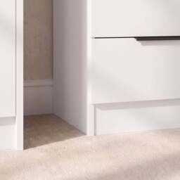 Essie 3 Drawer Bedside Table - White - thumbnail 5