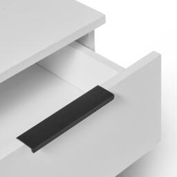 Essie 3 Drawer Bedside Table - White - thumbnail 4