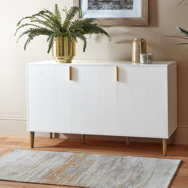 Gloria 3 Door Large Sideboard - White - image 1