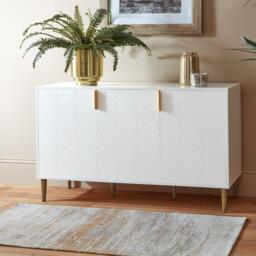 Gloria 3 Door Large Sideboard - White