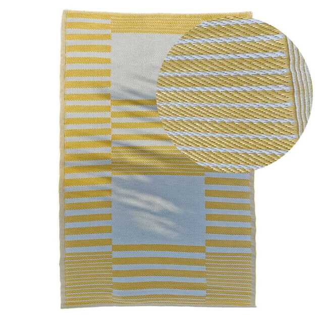 Hemsby 160 x 230cm Garden Rug - Yellow - image 1