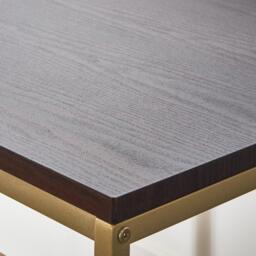 Jay Walnut Coffee Table - Gold Frame - thumbnail 4