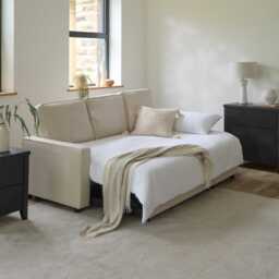 Hugo Corner Sofa Bed with Storage - White - thumbnail 5