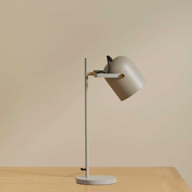 Birstall 41cm Metal Desk Lamp - Grey - image 1