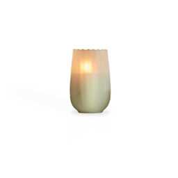 Dalen 16cm Glass Candle Holder - Frosted - thumbnail 5