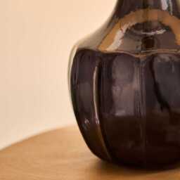 Midford Dark Grey Glass Table Lamp Base - 22cm - thumbnail 6