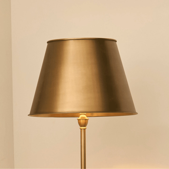 Stowe 40cm Metal Round Lampshade - Gold - image 1