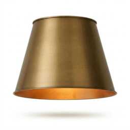 Stowe 40cm Metal Round Lampshade - Gold - thumbnail 6