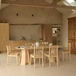 Farren Whitewash Oval Dining Table Set - 6 Seater - Tilly Woven Dining Chairs - Whitewash Oak Legs - thumbnail 2