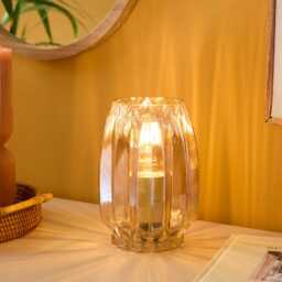 Pimlico 20cm Glass Lamp - Champagne - thumbnail 1