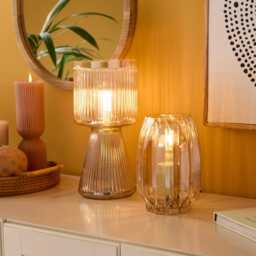 Pimlico 20cm Glass Lamp - Champagne - thumbnail 4