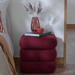 Veneto 20cm Glass Vase - Cerise - thumbnail 3