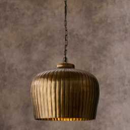 Elcombe Large Metal Light Pendant  - Bronze - thumbnail 1