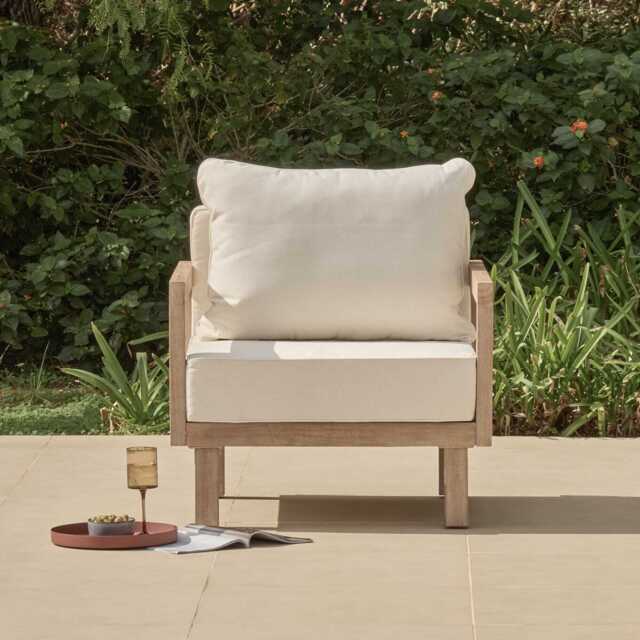 Akira Armchair Garden Cushion Covers - Linen - image 1