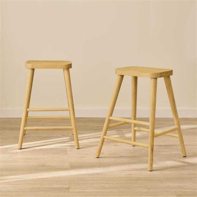 Silvester Pale Oak Bar Stool - image 1