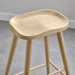 Silvester Pale Oak Bar Stool - thumbnail 2