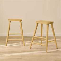 Silvester Pale Oak Bar Stool - thumbnail 1