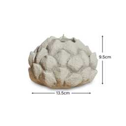 Alvito 9.5cm Artichoke Flower Candle Holder - Natural - thumbnail 6