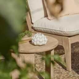 Alvito 9.5cm Artichoke Flower Candle Holder - Natural - thumbnail 2