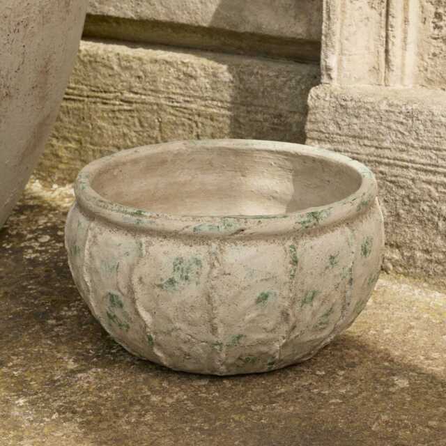 Viana Terracotta 14.5cm Wide Pot - Rustic Green - image 1