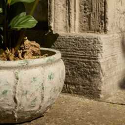 Viana Terracotta 14.5cm Wide Pot - Rustic Green - thumbnail 3