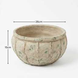 Viana Terracotta 14.5cm Wide Pot - Rustic Green - thumbnail 6