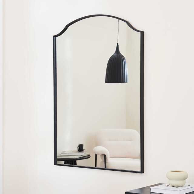 Soho 100x70cm Metal Mirror - Black - image 1