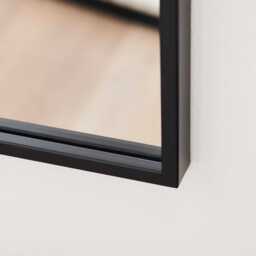 Soho 100x70cm Metal Mirror - Black - thumbnail 4
