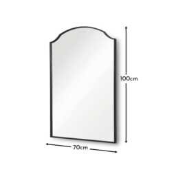 Soho 100x70cm Metal Mirror - Black - thumbnail 6