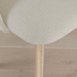 Freya Boucle Dining Chairs - Set of 2 - Whitewash Oak Legs - thumbnail 6