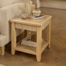 Raleigh 45cm Side Table - Whitewash