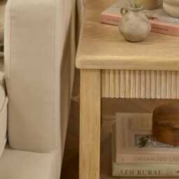 Raleigh 45cm Side Table - Whitewash - thumbnail 3