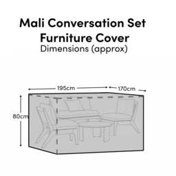 Rectangular Rain Cover 195x170x80cm - Mali Conversation Set