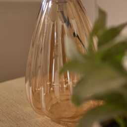 Alma 23cm Glass Lamp Base - Champagne - thumbnail 3