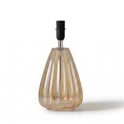 Alma 23cm Glass Lamp Base - Champagne - thumbnail 5