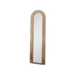 Kubu 170 x 50cm Wooden Arch Mirror - Taupe - thumbnail 6