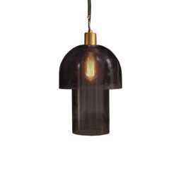Sutton 31cm Pendant Light - Smoked Glass - thumbnail 2
