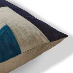 Holbeck 45 x 45cm Abstract Cushion Cover - Teal - thumbnail 3