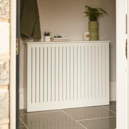 Elspeth Medium Radiator Cover in Snow White - thumbnail 1