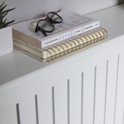 Elspeth Medium Radiator Cover in Snow White - thumbnail 4