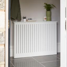 Elspeth Medium Radiator Cover in Snow White - thumbnail 2