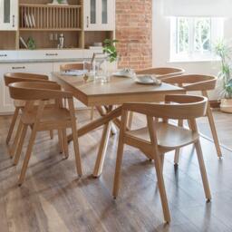 Ella Pale Oak Wood Dining Armchairs - Set of 2 - thumbnail 3