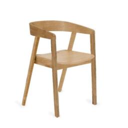 Ella Pale Oak Wood Dining Armchairs - Set of 2 - thumbnail 2