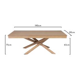 Amelia Whitewash Dining Table Set - 6 Seater - Ella Pale Oak Armchairs - thumbnail 6