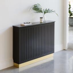 Iliana Medium Radiator Cover in Charcoal Grey - thumbnail 1