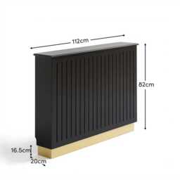 Iliana Medium Radiator Cover in Charcoal Grey - thumbnail 5