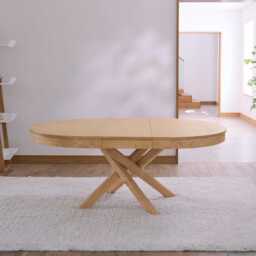 Amelia Pale Oak Extendable Dining Table - thumbnail 3