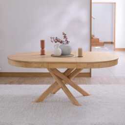 Amelia Pale Oak Extendable Dining Table