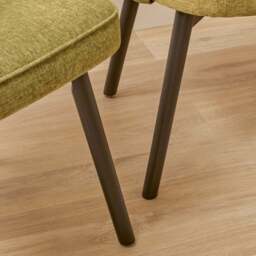 Marilyn Green Dining Chairs - Set of 2 - Black Legs - thumbnail 6