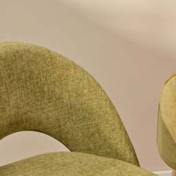 Marilyn Green Dining Chairs - Set of 2 - Black Legs - thumbnail 5